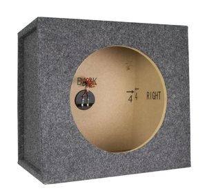 lot 671 image: Scosche SE12KT-WM1SD 12 Single Car Subwoofer Cabinet Enclosure Box