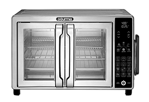 lot 677 image: Gourmia 6-Slice Digital Toaster Oven Air Fryer, with 18 One-Touch Presets & Temp Probe, Stainless Steel