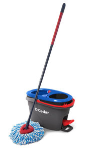 lot 688 image: O-Cedar RinseClean Clean Water Spin Mop and Bucket System  Clean with Clean Water  Removes 99% of Bacteria