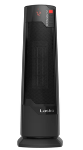 lot 705 image: LOT OF 2 Lasko 22 1500W Oscillating Ceramic Tower Space Heater with Remote
