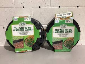 lot 562 image: LOT OF 2 Expert Gardener 4 Tall Wall No-Dig Landscape Edging 20