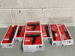 lot 568 image: LOT OF 7 Revlon Compact Hair Dryer Black