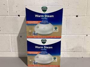lot 575 image: LOT OF 2 Vicks Warm Steam Vaporizer Humidifier