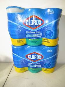 lot 27 image: Set of 2 Clorox Disinfecting Wipes Value Pack Bleach Free Cleaning Wipes - 75ct3pk