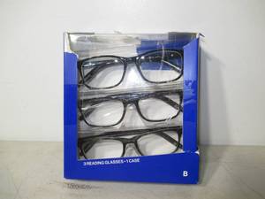 lot 39 image: Design Optics by Foster Grant Full Rim Plastic Reading Glasses, 3-pack  2.50 Power
