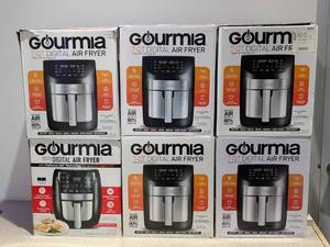 lot 11 image: 6 GOURMIA DIGITAL AIR FRYERS