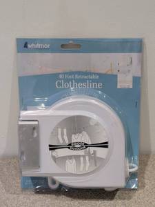 lot 35 image: NEW WHITMOR 40FT. RETRACTABLE CLOTHESLINE INDOOROUTDOOR