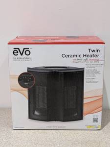 lot 43 image: NEW EVO TWIN CERAMIC HEATER