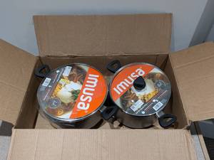 lot 70 image: 2 IMUSA STOCK POTS ( 10 & 17QT. )
