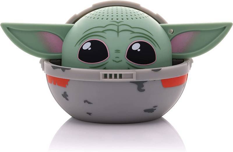 lot 342 image: NEW Bitty Boomers Star Wars The Mandalorian - Grogu in Pram - Mini Bluetooth Speaker