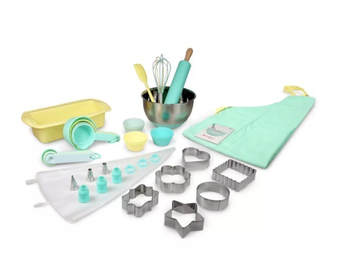 lot 275 image: Handstand Kitchen LLC BKS-SCFH22BKS Classic Kids Baking Kit, 44-Pieces (NO BOX)