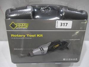lot 317 image: NEW Ace Steel Grip Rotary Tool Kit 2504785 with 40 piece Accessory Set