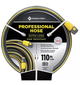 lot 319 image: NEW Members Mark 110 Professional Garden Hose - GrayYellow