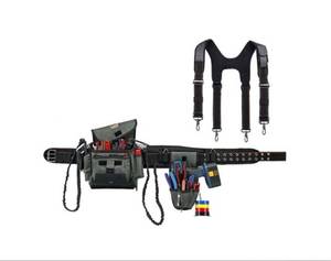 lot 817 image: NEW Ergodyne Arsenal InstallerDrill Holder Tool Rig 5506S - Gray Belt and Shoulder Straps