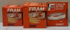 lot 14 image: FRAM  (2) CA192 , (2) CA3647 & (1) CA3537 - Car  Air Filters
