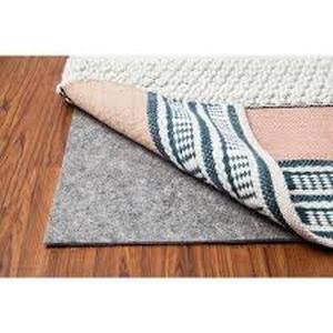 lot 5 image: All Surface Tan Basketweave 10 ft. W x 14 ft. L Dual Surface Non-Slip Rug Pad by Anji Mountain   Customer Returns See Pictures