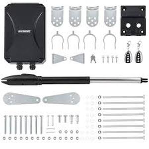 lot 21 image: DOORADO Automatic Single Swing Gate Opener Kit with 2 remotes-660lb, 18ft  Customer Returns See Pictures