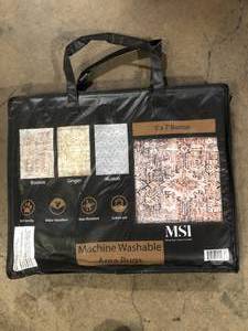lot 23 image: MSI Machine Washable Area Rugs Set of 3  Customer Returns See Pictures