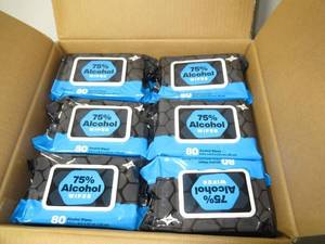 lot 3 image: Case Pack (24 Units) Nuvik 75% Ethyl Alcohol Wipes EXP15-06-2022 80 Per Pack