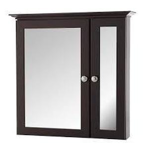 lot 7 image: HDC 25 in. W x 25 in. H Rectangular Medicine Cabinet with Mirror