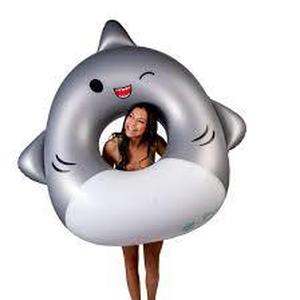 lot 71 image: Big Mouth X Squishmallows Gordon The Shark Giant Pool Float 4 ft Long