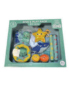 lot 78 image: Coconut Grove Dive & Play Pack Reef Gang Set of 10 Pool Toys