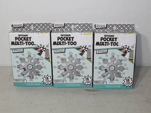 lot 55 image: Lot of 3 Keychain Pocket Multi-Tools