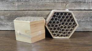 lot 113 image: Set of 2 Bug Bee Hotel Kids Learning Crafts Garden Project