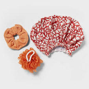 lot 180 image: (Set of 2) 3pc Bathroom Accessories Set - Room Essentials-OrangeGreen