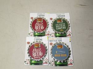 lot 81 image: (Lot of 4) 3-in1 Bottle Opener