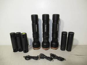 lot 131 image: Lot of 3 Duracell 1200 Lumen Flashlights