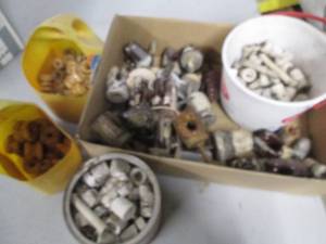 lot 38 image: Vintage electrical insulators...