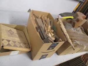 lot 46 image: Furniture restoration parts, trim, ...