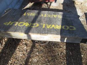 lot 57 image: Nutting cart with wood platform...