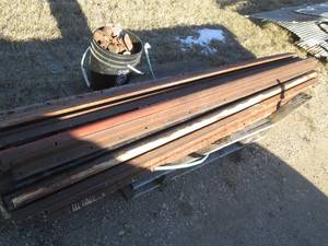 lot 69 image: Sliding door railing with brackets ...