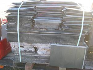 lot 88 image: Metal interlocking roof shingle pan...