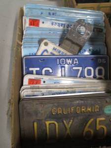 lot 93 image: Lot of license plates...