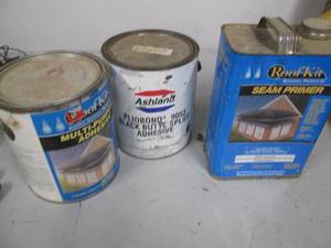 lot 95 image: Rubber roofing adhesive...