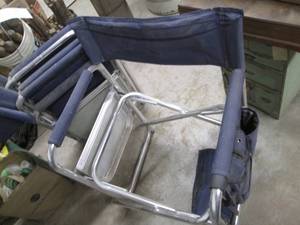 lot 96 image: Lot of 3 folding chairs, nice condi...