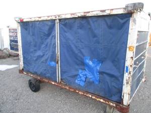 lot 117 image: Airline baggage cart, 5 x 5 x 9 frr...