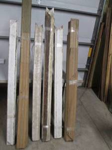 lot 119 image: Large lot of rustic trim wood, up t...