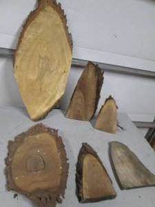 lot 122 image: Walnut chunks and slabs...