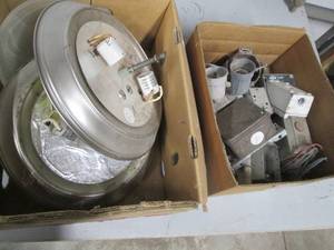 lot 131 image: 2 Ceiling lights and electrical...