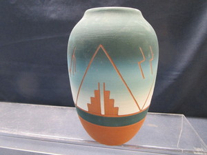 Sioux Pottery Signed Vase