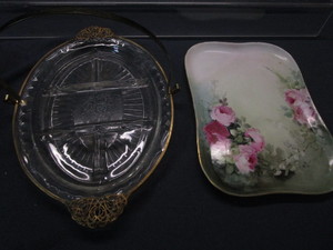 Trays, Glass & Limoges