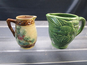 McCoy & Majolica Style Pitcher