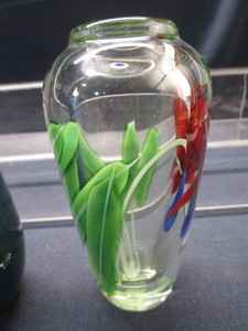 Iris Vase, Blown Thick Wall