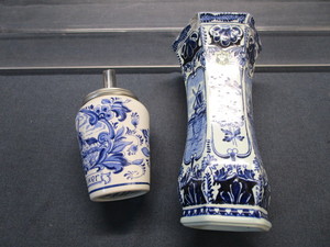 Blue Delft Sugar & Vase