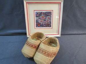 Dragon Boat Racing Print, Straw Shoes