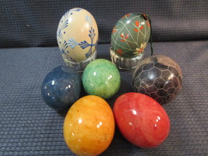 Eggs, Marble, Painted Shells